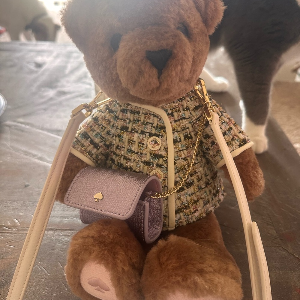 Purple Mini Bag with Flap Closure and Boxy Design